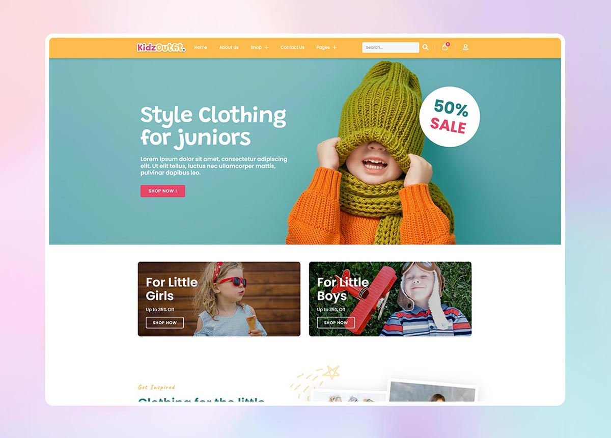 Çocuk Giyim E-Ticaret Web Sitesi