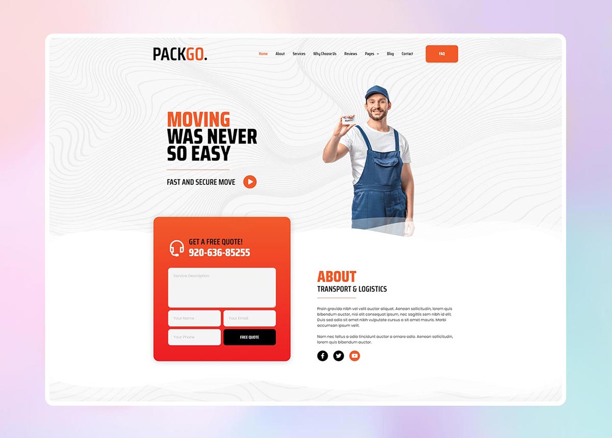 Nakliyat Firması Kurumsal Web Sitesi